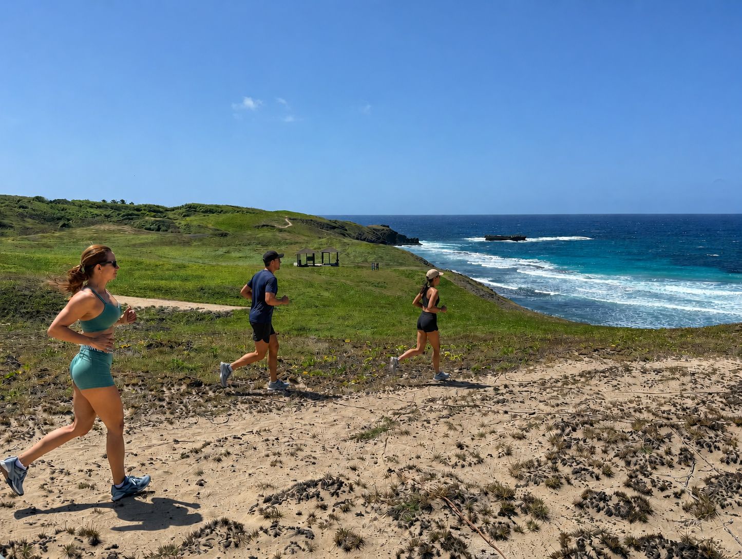 Corrida trilha costa